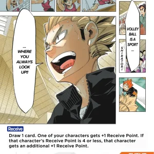 VOLLEYBALL IS A SPORT…WHERE YOU ALWAYS LOOK UP!! Starter Deck HV-D01-011 Haikyu!! Vobaca!! BREAK English card