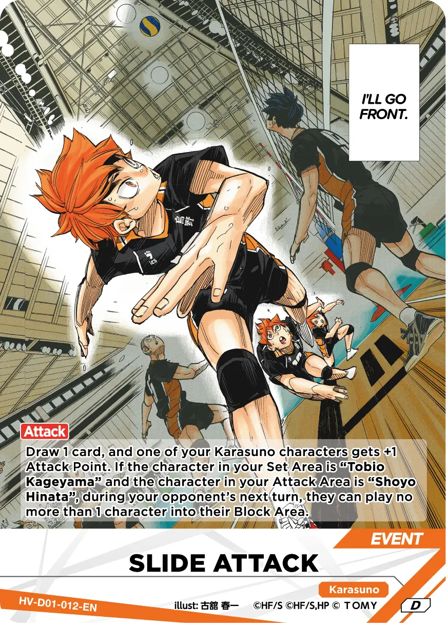 SLIDE ATTACK Starter Deck HV-D01-012 Haikyu!! Vobaca!! BREAK English card