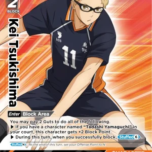 Kei Tsukishima Rare HV-P01-008 Haikyu!! Vobaca!! BREAK English card