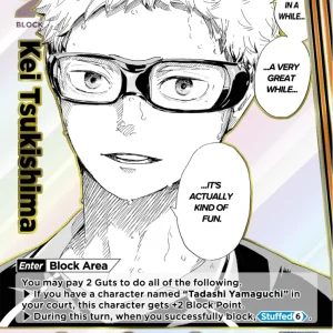 Kei Tsukishima Rare Parallel HV-P01-008 Haikyu!! Vobaca!! BREAK English card