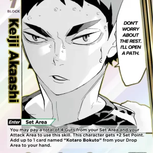 Keiji Akaashi Rare Parallel HV-P01-045 Haikyu!! Vobaca!! BREAK English card