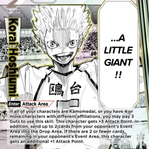 Korai Hoshiumi Rare Parallel HV-P01-066 Haikyu!! Vobaca!! BREAK English card