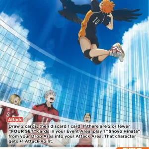 FOUR SET Rare HV-P01-078 Haikyu!! Vobaca!! BREAK English card