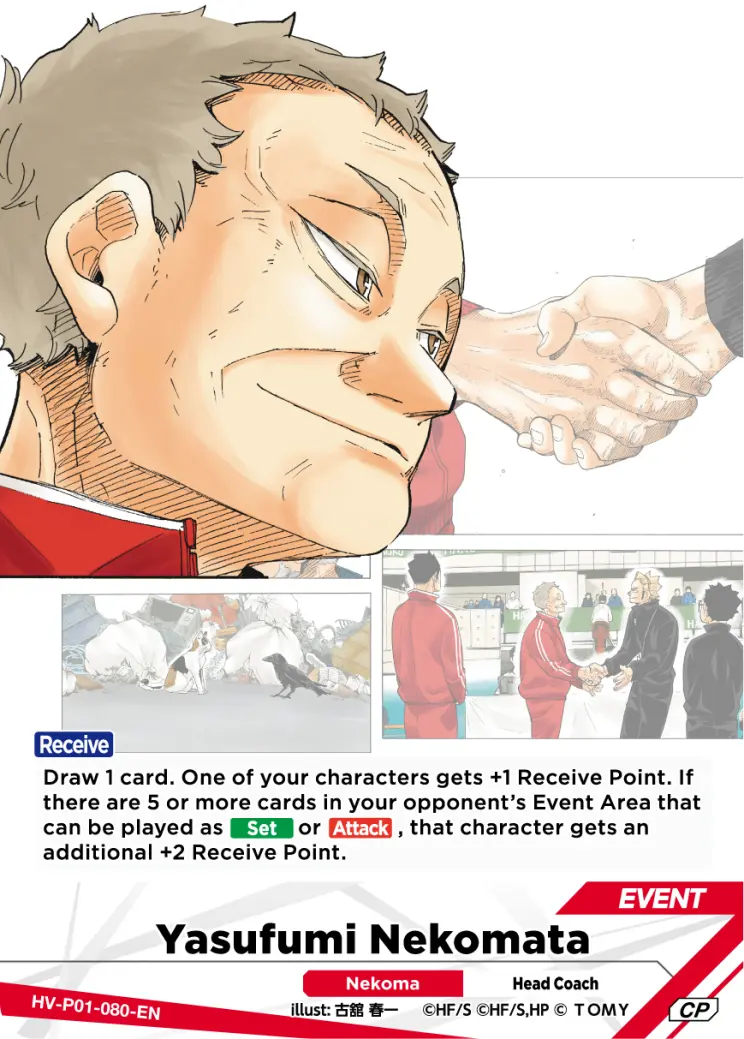 Yasufumi Nekomata Common Parallel HV-P01-080 Haikyu!! Vobaca!! BREAK English card