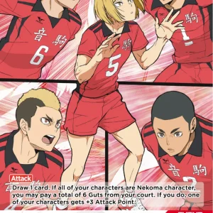 FIRST TEMPO... SYNCHRO ATTACK! Uncommon HV-P01-083 Haikyu!! Vobaca!! BREAK English card