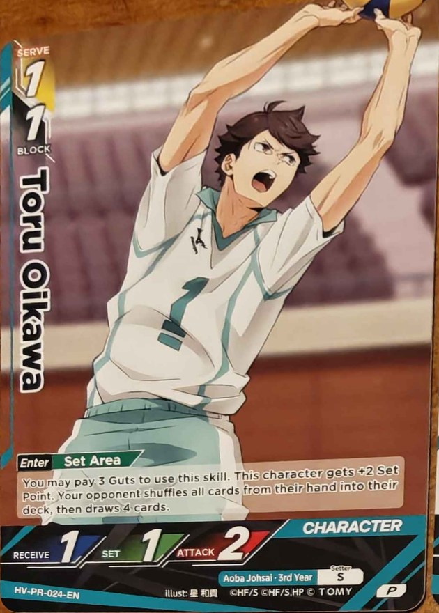 Toru Oikawa Promo HV-PR-024 Haikyu!! Vobaca!! BREAK English card