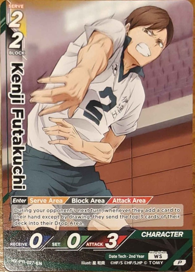 Kenji Futakuchi Promo HV-PR-027 Haikyu!! Vobaca!! BREAK English card