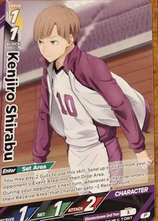 Kenjiro Shirabu Promo HV-PR-028 Haikyu!! Vobaca!! BREAK English card