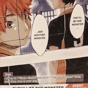THEY'LL BE ONE MONSTER …AND ANOTHER MONSTER. Promo HV-PR-029 Haikyu!! Vobaca!! BREAK English card