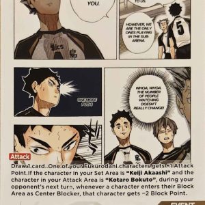 THAT MEANS EVERYBODY IS WATCHING YOU. Promo HV-PR-031 Haikyu!! Vobaca!! BREAK English card